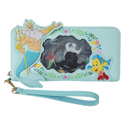 Portefeuille Loungefly La Petite Sirène à glissière lenticulaire