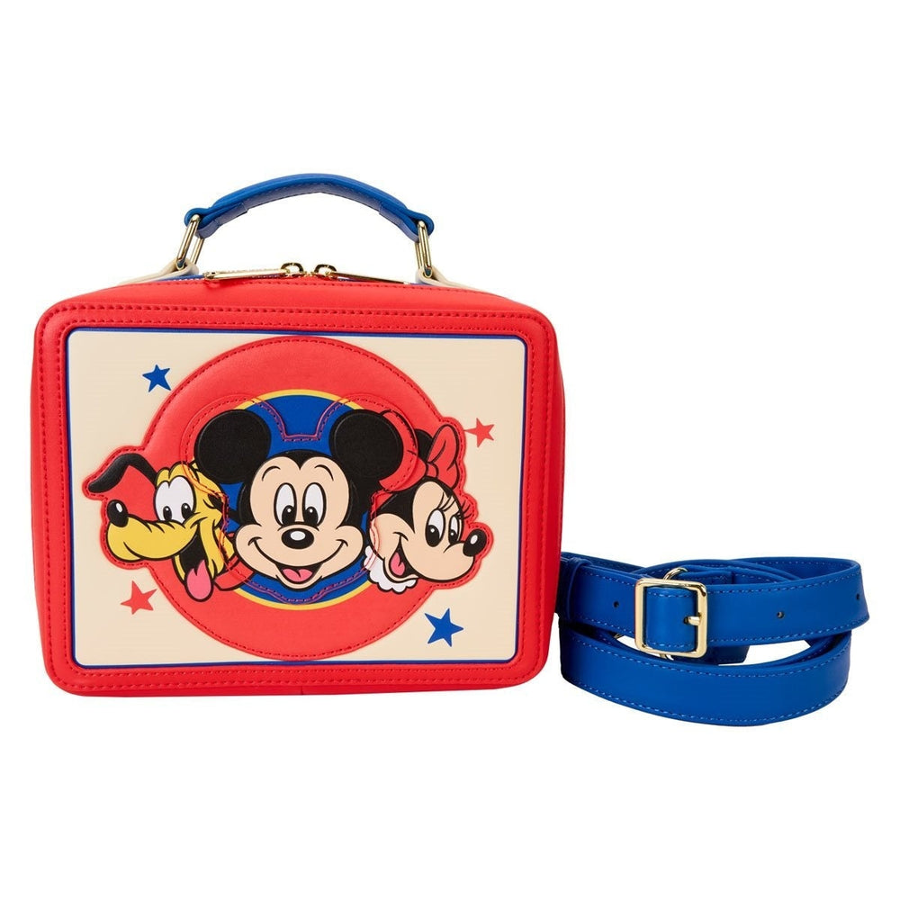 Sac bandoulière Loungefly Mickey & Friends en forme de boîte à lunch