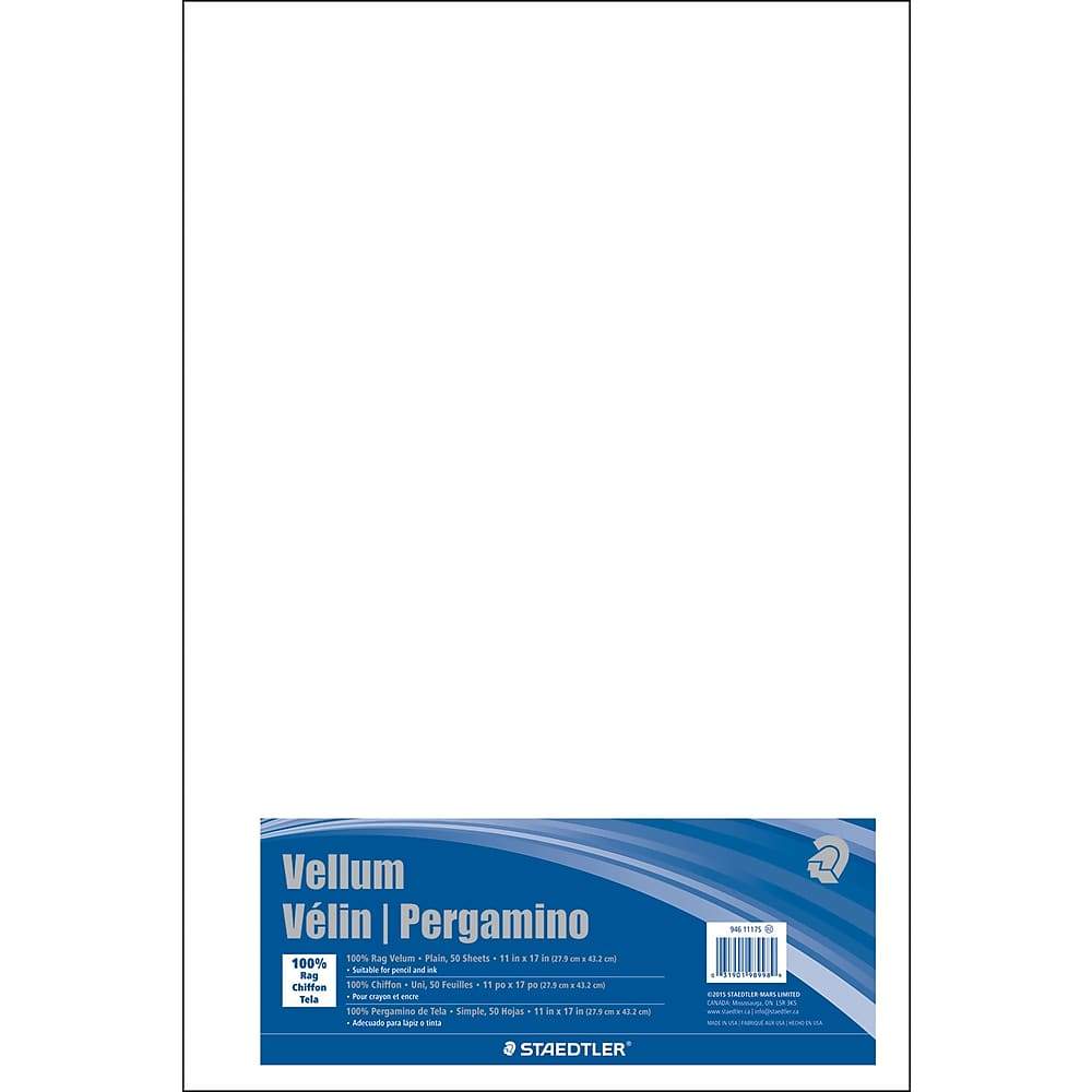 Staedtler-Mars - 100% Rag Vellum - plain - 11x17