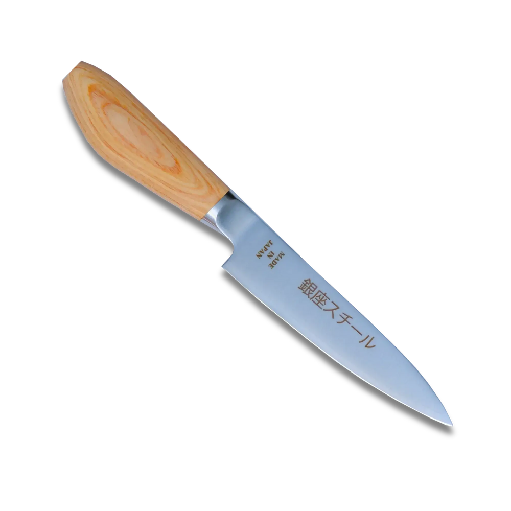 MATSUE 130 | Couteau d'office en acier inoxydable MV 130 mm/Manche en bois naturel