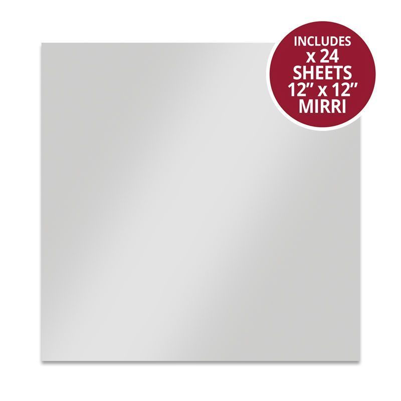 Mirri Card - 12" x 12" Stunning Silver — Ecstasy Crafts