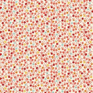 Makower UK : Michiko - Fleur - Crème/Métallique
