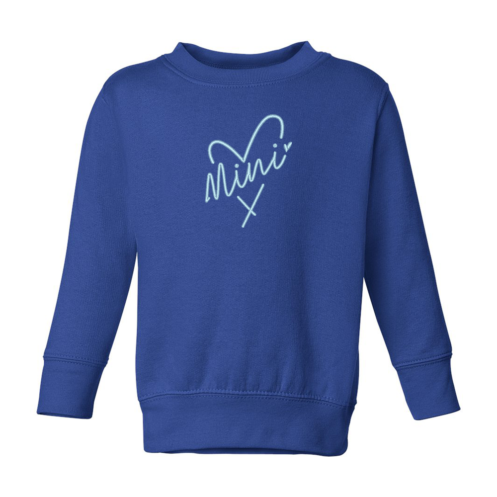 Embroidered Crewneck Mini Love for Toddlers