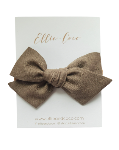 X's Oversize Bow | Mocha