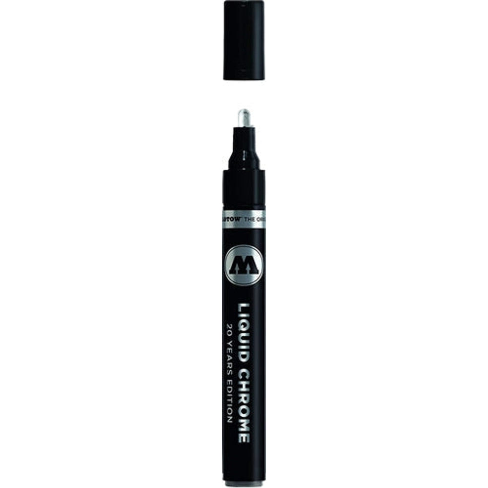 Marqueur à pompe Molotow 703.103 Chrome Liquide, pointe de 4,0 mm