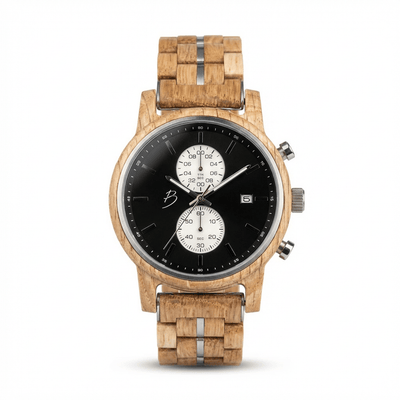 Montre Arnold en bois de baril de Whisky recyclé