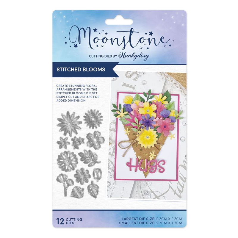 Moonstone Dies - Stitched Blooms — Ecstasy Crafts