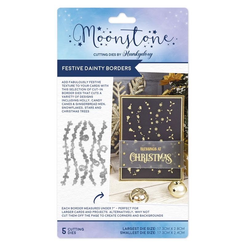 Moonstone Dies - Festive Dainty Borders — Ecstasy Crafts