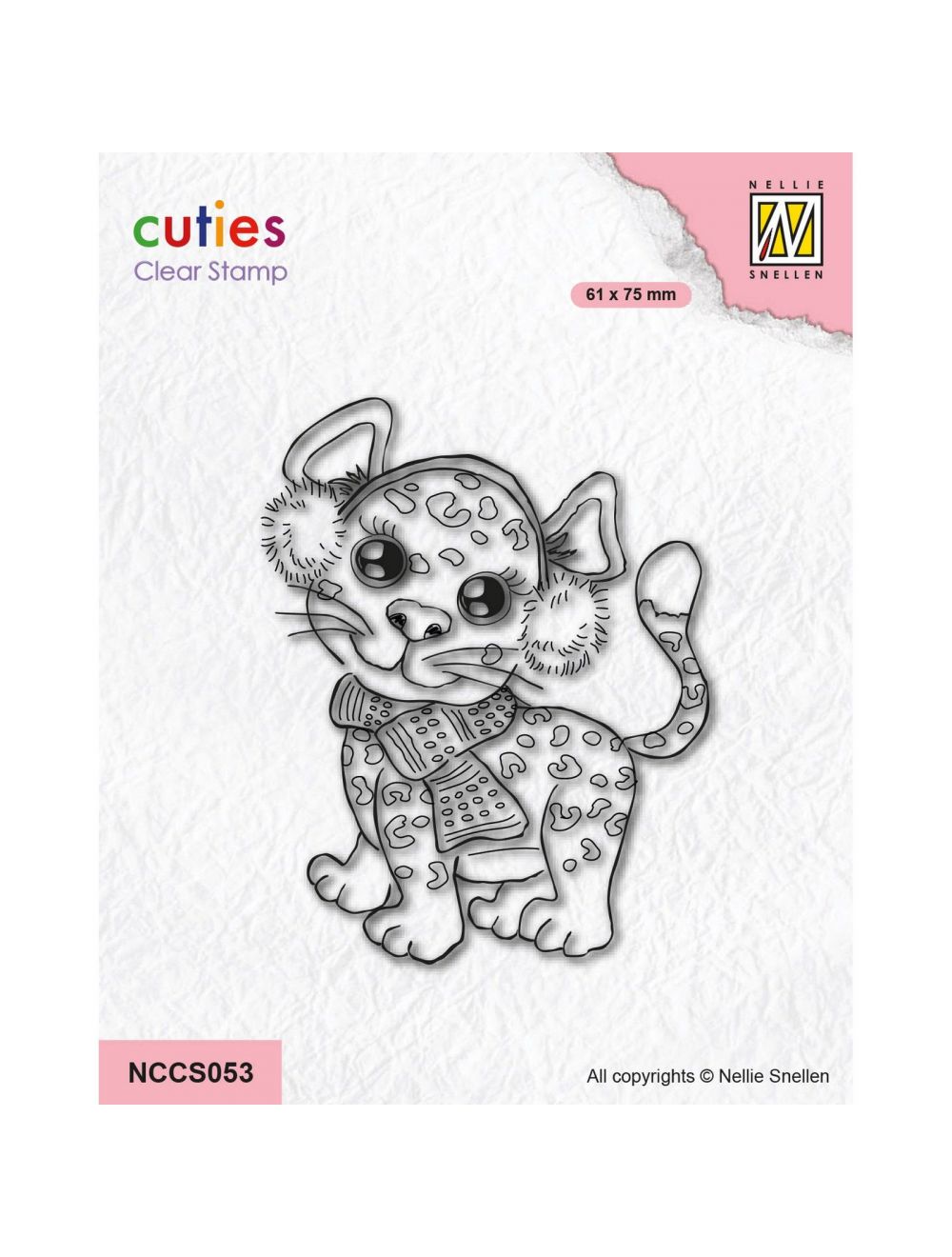 Nellie's Choice - Tampon Transparent Cutie Cheetah
