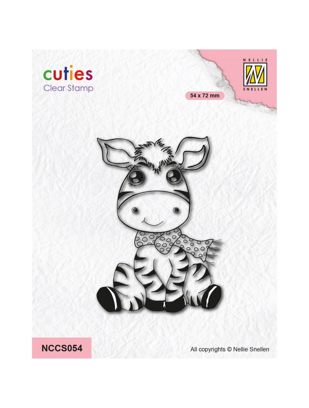 Nellie's Choice - Tampon Transparent Cutie Zebra