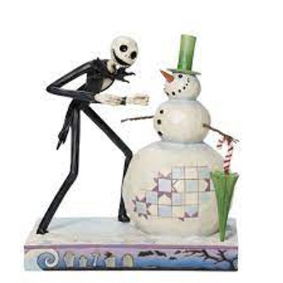 Jack avec bonhomme de neige de L'Étrange Noël de M. Jack par Jim Shore