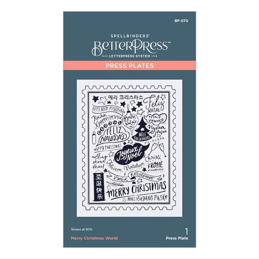 Joyeux Noël World Press Plate de la collection Noël BetterPress