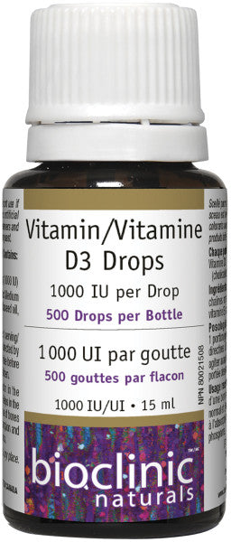 Gouttes de Vitamine D3 · 1000 UI