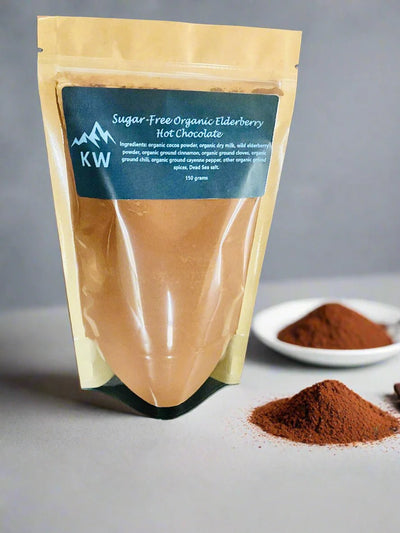 Chocolat chaud aux baies de sureau sans sucre : Édition Minuit