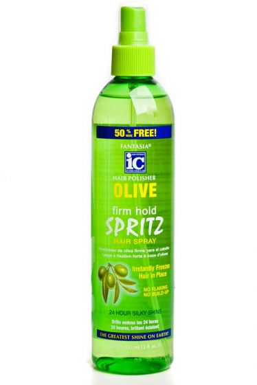 Laque coiffante à tenue ferme avec brillance à l'huile d'olive ORS 10oz