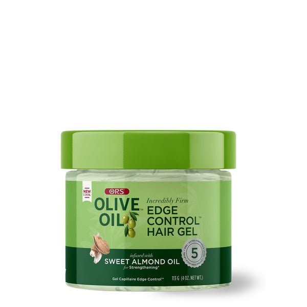 ORS Gel Coiffant Contrôle des Bords à l'Huile d'Olive, enrichi en Huile d'Amande Douce pour Renforcer, 113g
