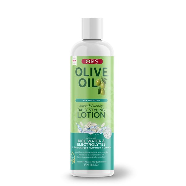 Lotion Coiffante Quotidienne Super Hydratante ORS Olive Oil Max Moisture 16 OZ