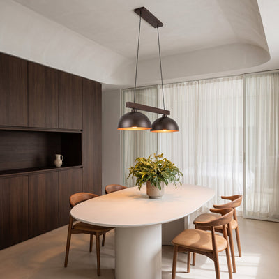 OSLO Luminaire Suspendu Blanc Scandinave pour Îlot de Cuisine et Salle à Manger