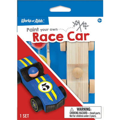 Ensemble de mini voiture de course à peindre soi-même 5x7