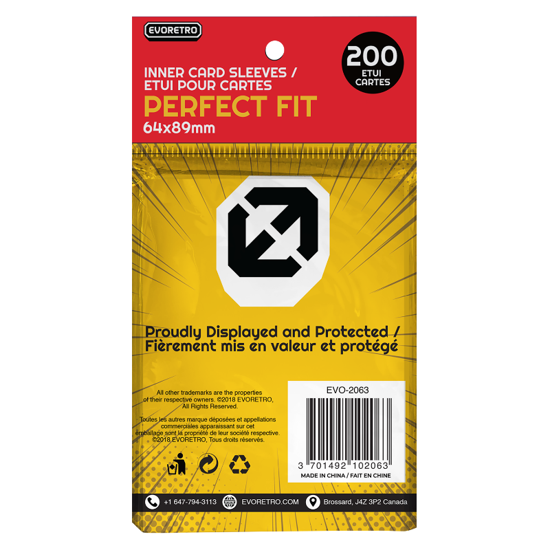 EVORETRO Protège-Cartes Intérieur Ajustement Parfait