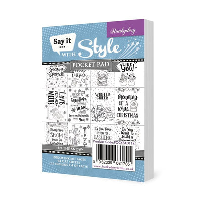 Carnets de poche "Dites-le avec style" - Dans la neige