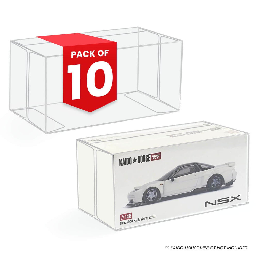 10x Protections PET EVORETRO pour Kaido House Mini GT 1:64 Moulé sous Pression