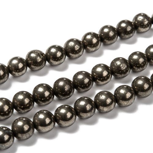 Perles de gemme pyrite