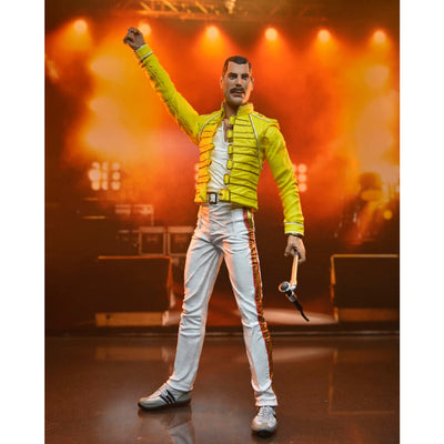 Figurine articulée de 7 po Queen Freddie Mercury avec veste jaune