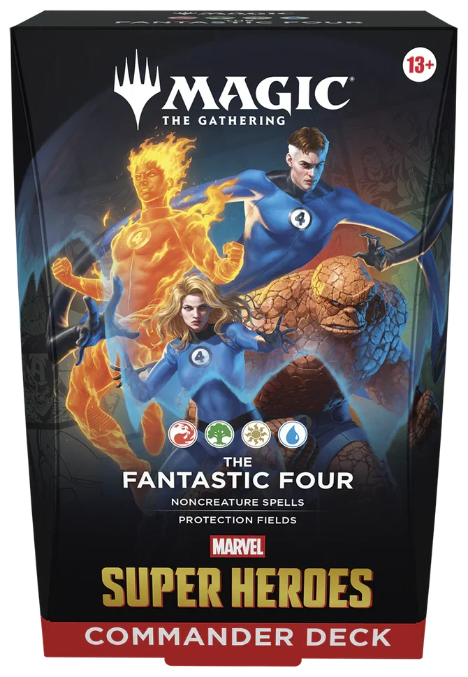 Jeu de cartes Marvel Super Heroes Commander - Les Quatre Fantastiques