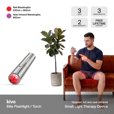 Kivo Elite Red Light Therapy Flashlight