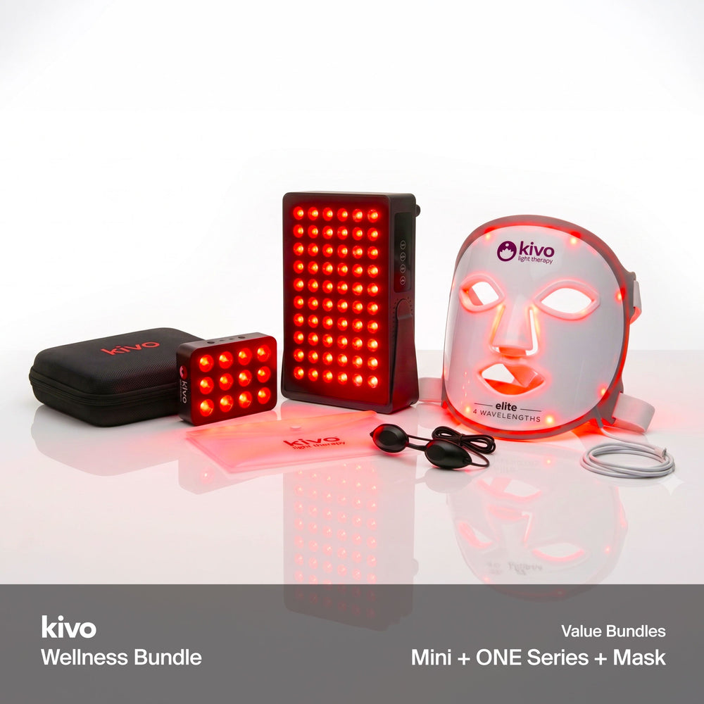 Kivo Wellness Bundle : 300 Series + Mini + Visage/Cou/Poitrine + Lunettes