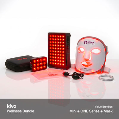 Kivo Wellness Bundle : 300 Series + Mini + Visage/Cou/Poitrine + Lunettes