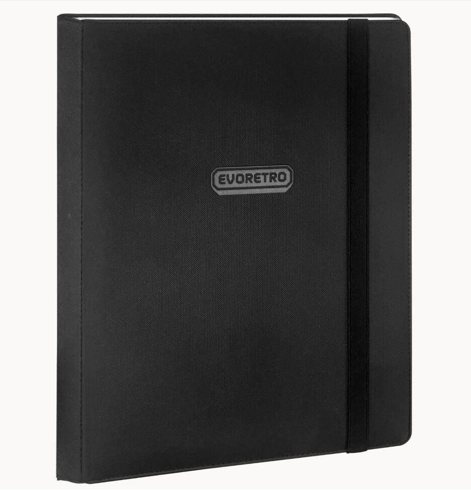 EVORETRO Classeur de cartes à 9 pochettes avec élastique