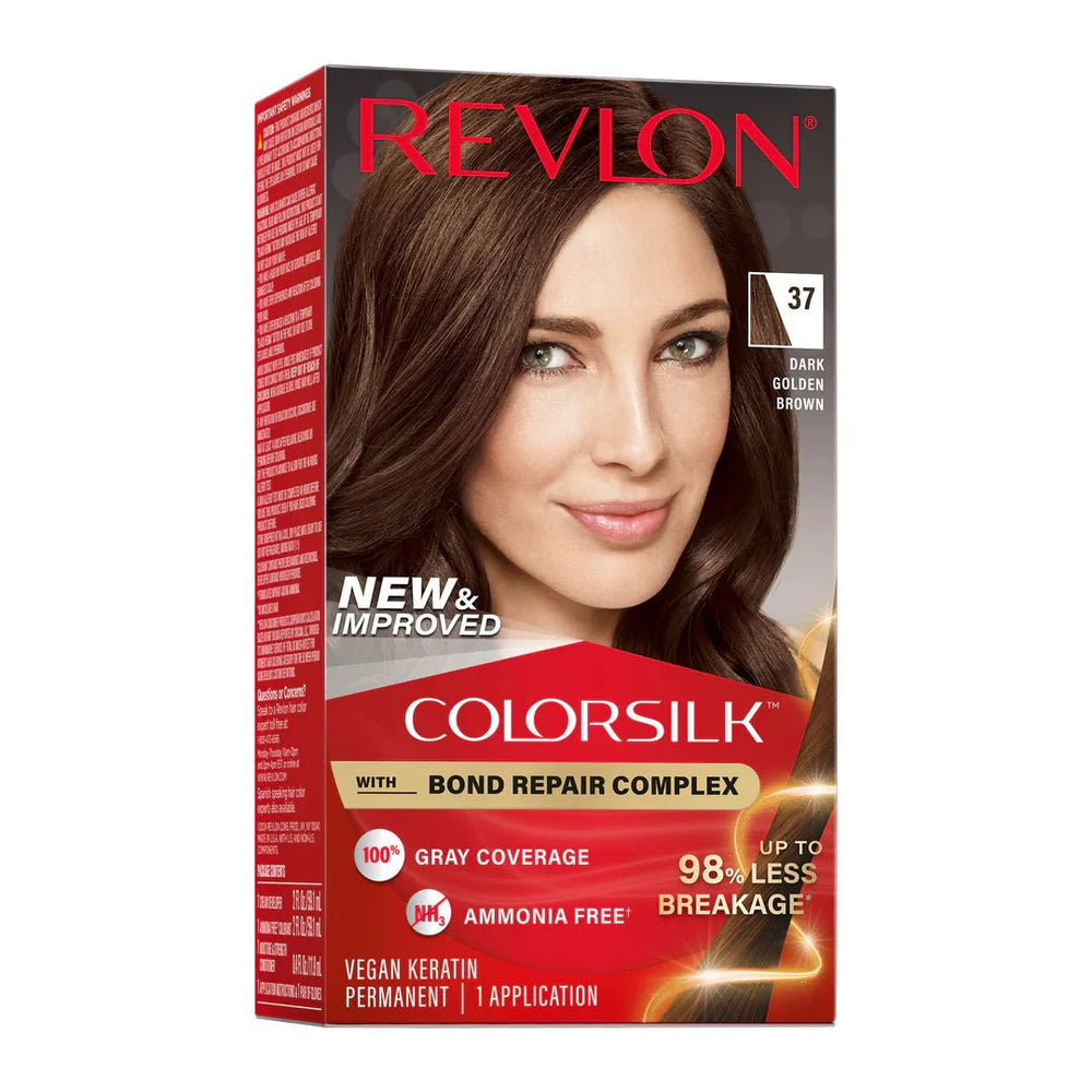 REVLON COLOR SILK BEAUTIFUL COLOR - 37 DARK GOLDEN BROWN — Beautylicious Canada