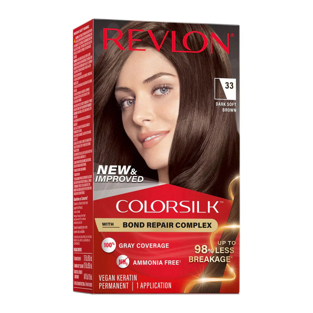 REVLON COLORSILK BEAUTIFUL COLOR - 33 DARK SOFT BROWN