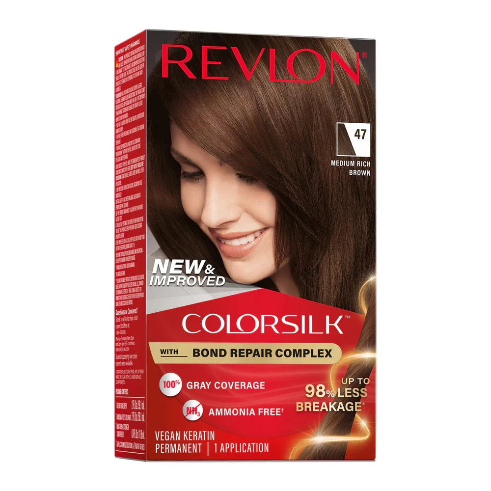 REVLON COLOR SILK BEAUTIFUL COLOR - 47 BRUN RICHE MOYEN