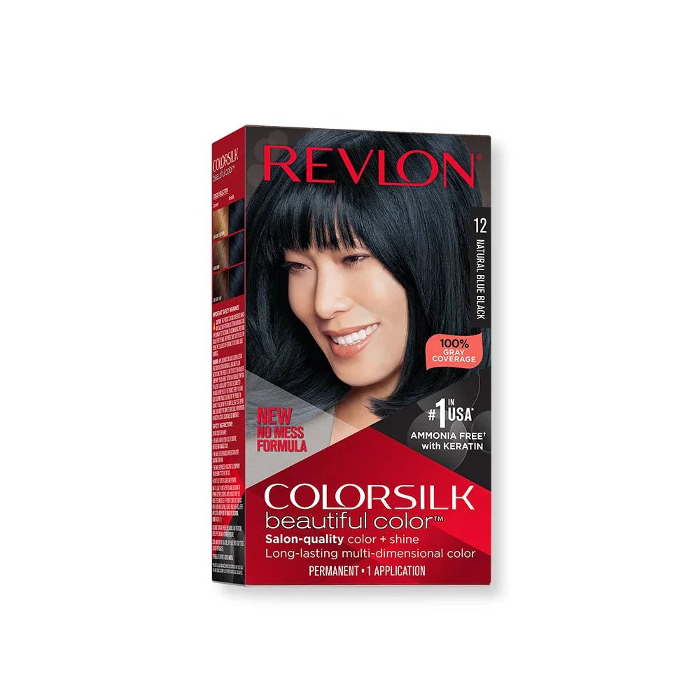 REVLON COLORSILK BEAUTIFUL COLOR - 12 NOIR BLEUTÉ NATUREL