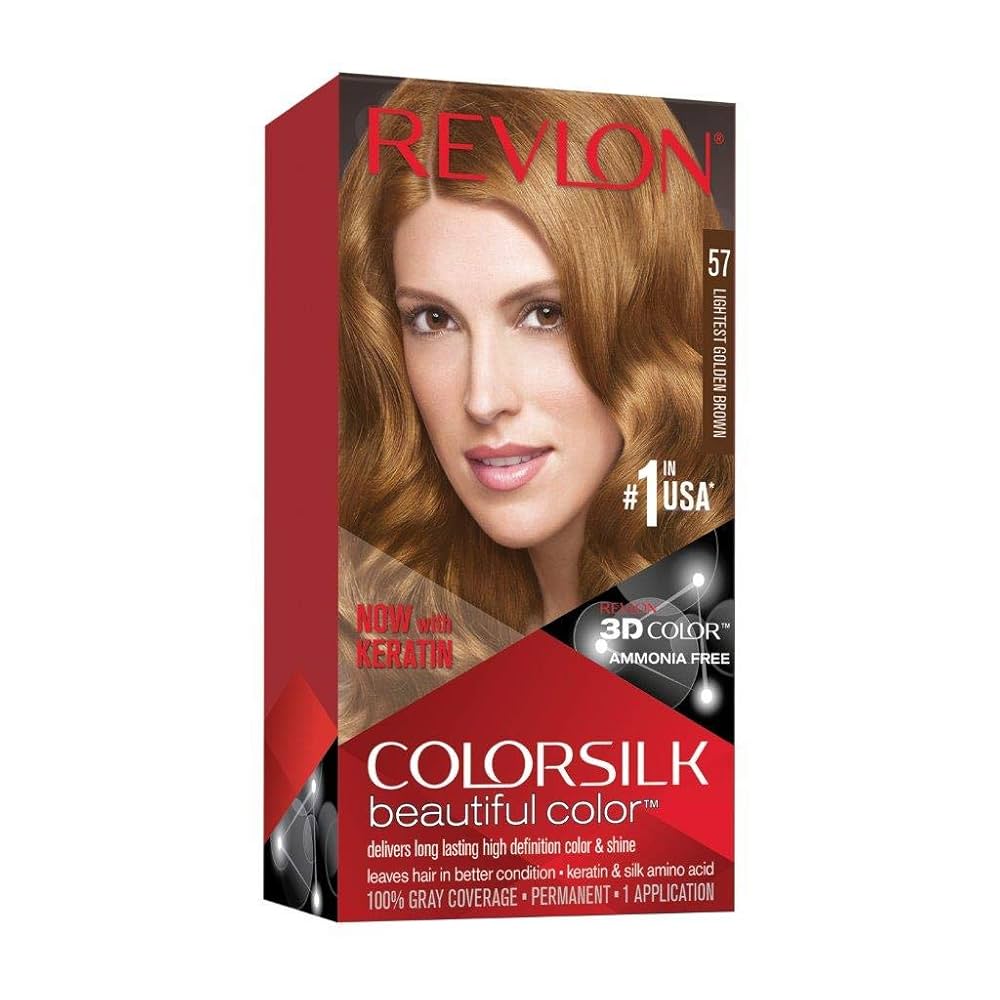 REVLON COLORSILK BEAUTIFUL COLOR - 57 LIGHT GOLDEN BROWN