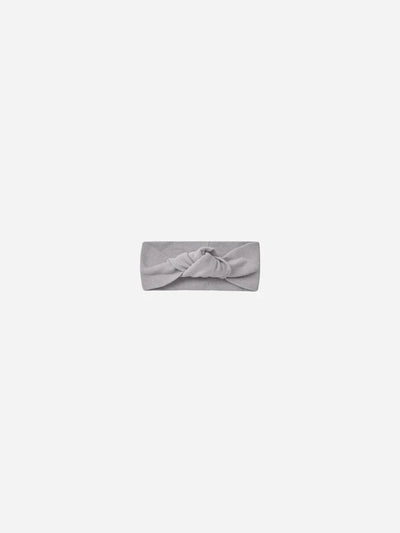 Bandeau noué côtelé | Quincy Mae | pervenche