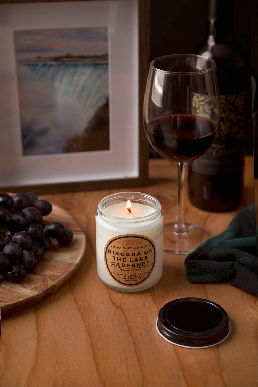 Bougie au soja Niagara on the Lake Cabernet 8 oz