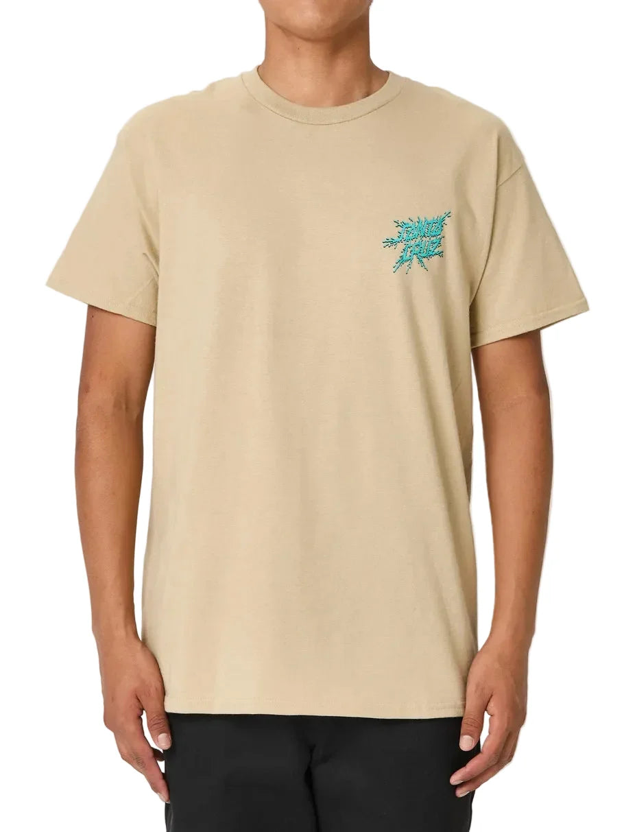 T-shirt 'Shark Jaw' Santa Cruz - Tan