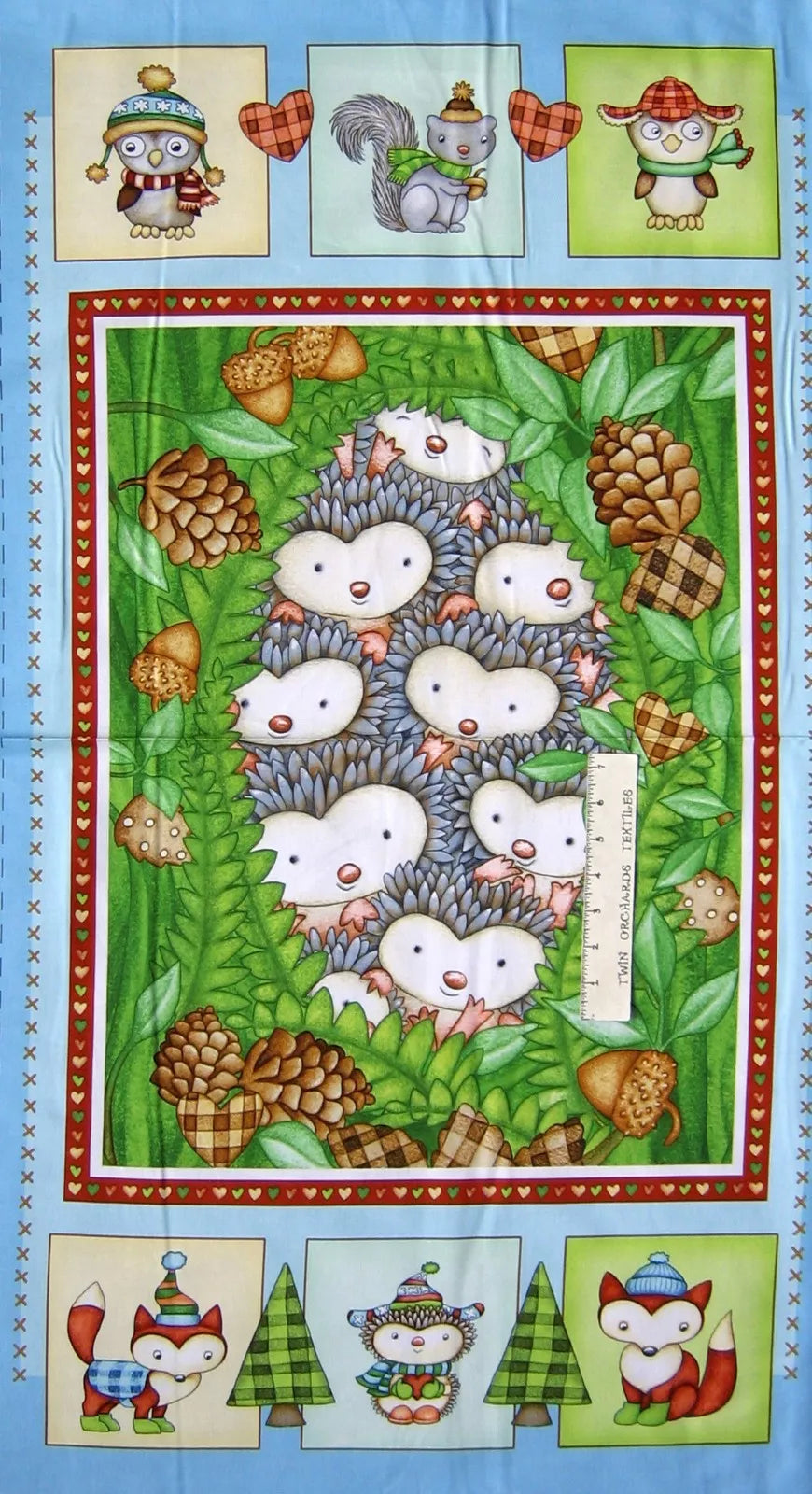 Hedgehugs Woodland Animals Panel — Cottage Quilting Ltd.