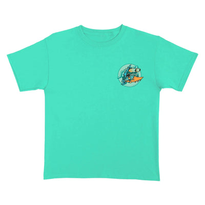 Santa Cruz 'Meek Slasher Box' Tee - Mint Green (KIDS)