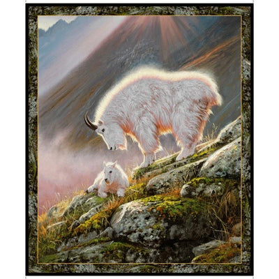 QT Fabrics - Mountain Goat - Panel