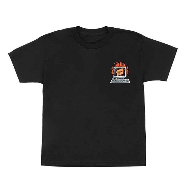 T-shirt 'Self Destruct' Santa Cruz - Noir (ENFANTS)