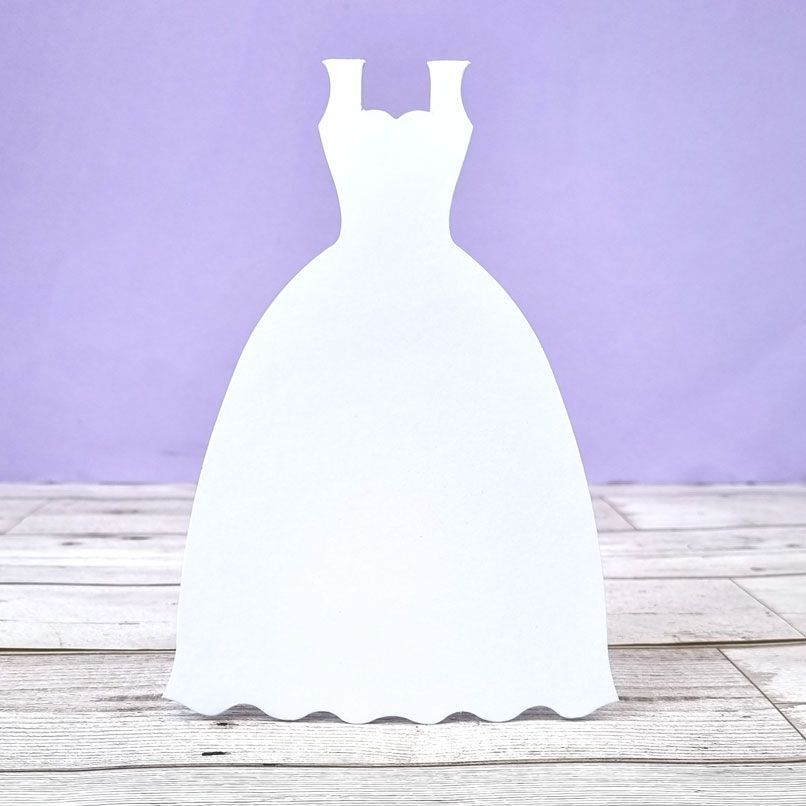 Cartes et enveloppes de luxe prédécoupées - Robe