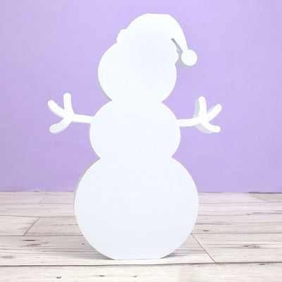 Formes de cartes de luxe vierges et enveloppes - Bonhomme de neige