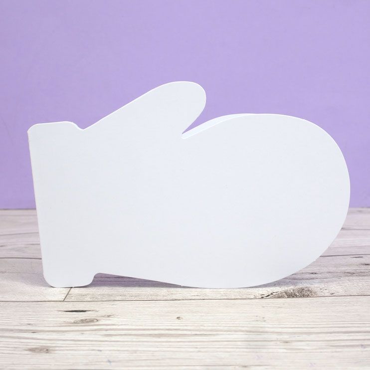 Supports de cartes et enveloppes de luxe découpés – Moufle d'hiver