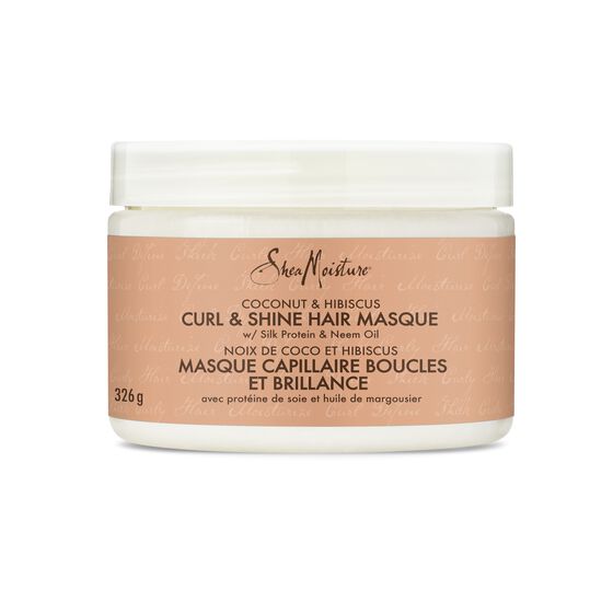 SHEAMOISTURE COCONUT & HIBISCUS CURL & SHINE HAIR MASQUE 11.5OZ