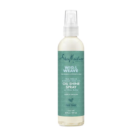 SHEAMOISTURE WIG & WEAVE TEA TREE & BORAGE SEED OIL OIL SHINE SPRAY 8OZ